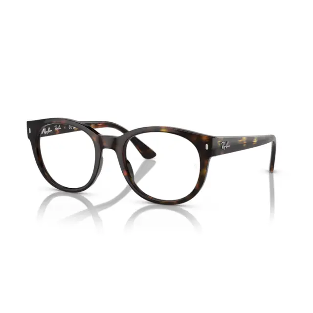 Ray-Ban Unisex - RX7227 2012, lentes oftálmicos de propionato, montura havana print