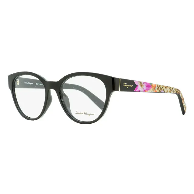 Salvatore Ferragamo SF2777/001, lentes oftálmicos de acetato, montura negro
