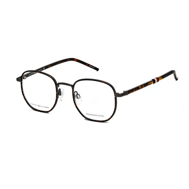 Tommy Hilfiger TH1686 0R80, lentes oftálmicos de metal, montura negro