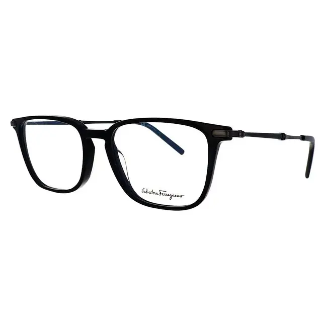 Salvatore Ferragamo SF2861/001, lentes oftálmicos de acetato, montura negro