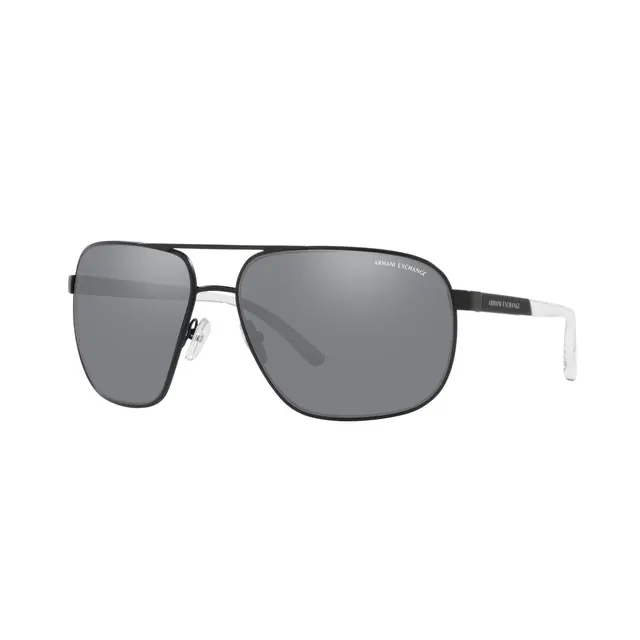 Armani Exchange AX2040S 60006G, lentes de sol de acetato, montura negro y lunas gris