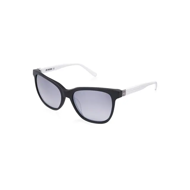LoveMoschino ML586S02, lentes de sol de acetato, montura negro y lunas gris