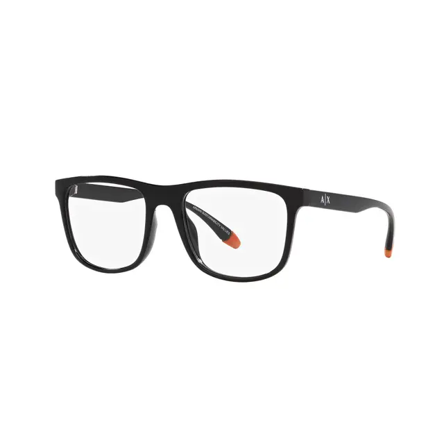 Armani Exchange AX3101U 8158, lentes oftálmicos de acetato, montura negro