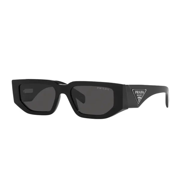 Prada PR09ZS 1AB5S0, lentes de sol de acetato, montura negro y lunas gris