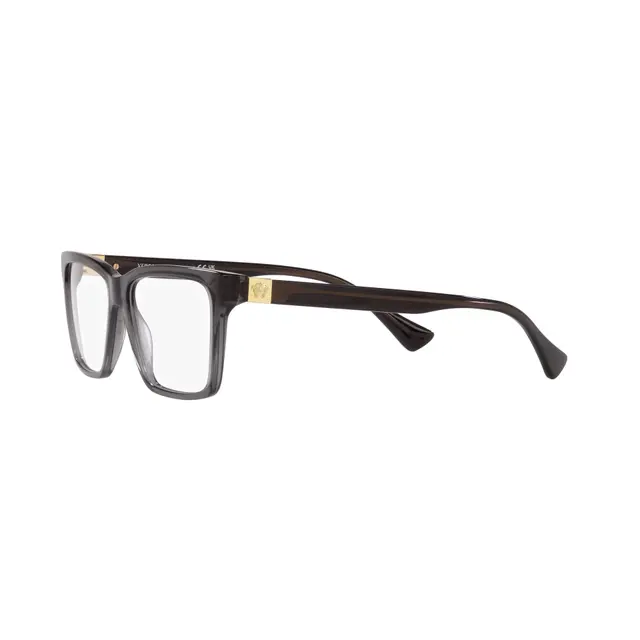 Versace VE3328 5389, lentes oftálmicos de acetato, montura gris