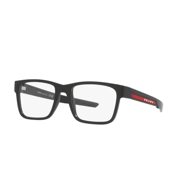 Prada PS02PV 1BO1O1, lentes oftálmicos de acetato, montura negro
