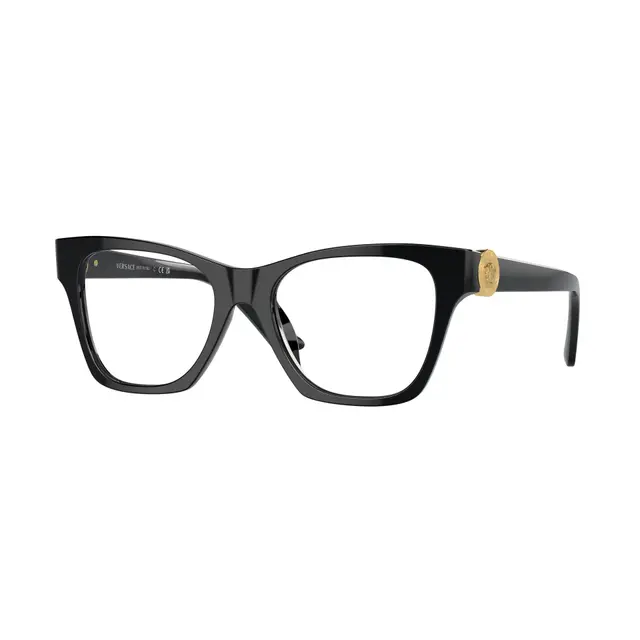 Versace VE3341U GB1, lentes oftálmicos de acetato, montura negro