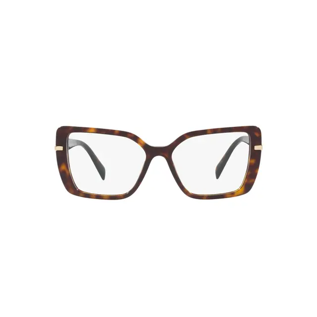 Prada PR03ZV 2AU1O1, lentes oftálmicos de acetato, montura havana print