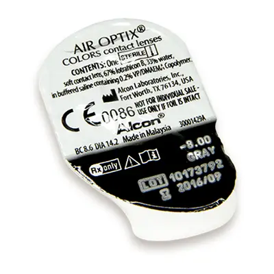 Air Optix Colors, de medio perfil