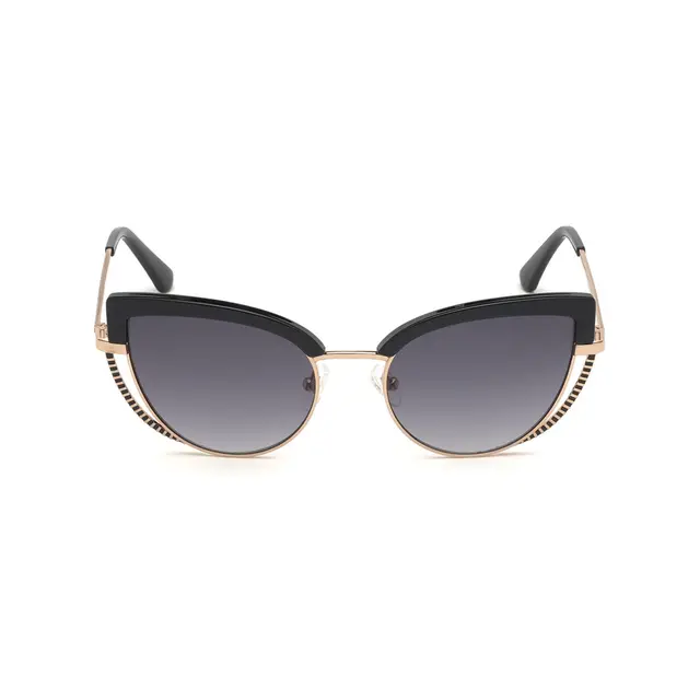 Guess GU7622-01B, lentes de sol de acetato y metal, montura dorado y lunas gris