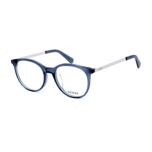 Guess GU50039 D 090, lentes oftálmicos de acetato, montura azul