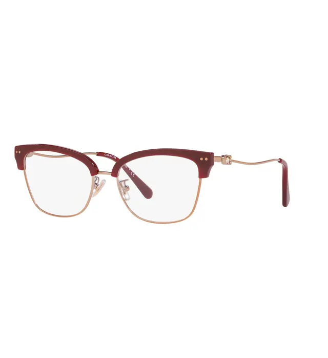 Coach HC5104B 9331, lentes oftálmicos de acetato y metal, montura borgoña