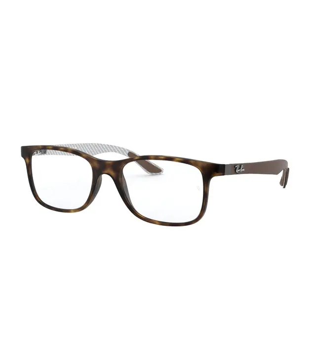Ray-Ban Unisex - RX8903 5200, lentes oftálmicos de acetato y fibra de carbono, montura havana print