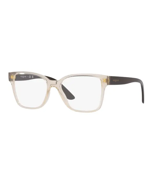 Vogue VO5452 2884, lentes oftálmicos de acetato, montura marrón