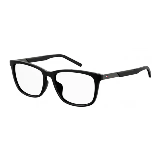 Tommy Hilfiger TH1701f/807, lentes oftálmicos de acetato, montura negro