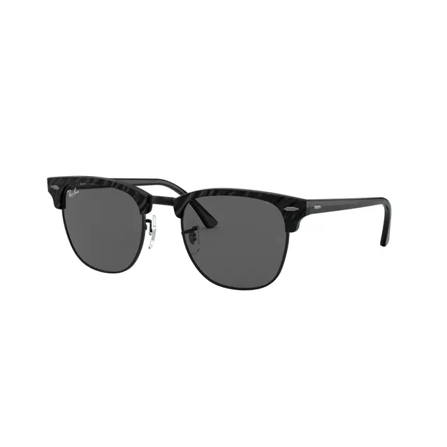 Ray-Ban Clubmaster - RB3016 1305B1, lentes de sol de acetato, montura negro y lunas gris