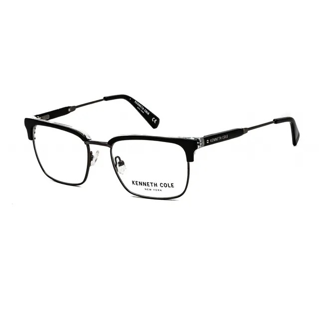 Kenneth Cole Reaction KC0303 005, lentes oftálmicos de metal, montura negro