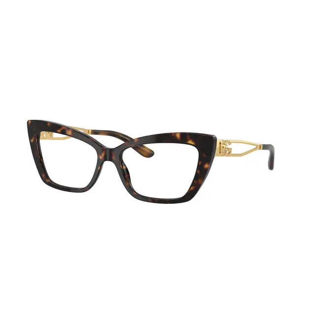 Dolce & Gabbana DG3375B 502, lentes oftálmicos de acetato y metal, montura havana print