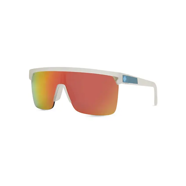 SPY FLYNN 6700000000045, lentes de sol de acetato, montura blanco y lunas naranja