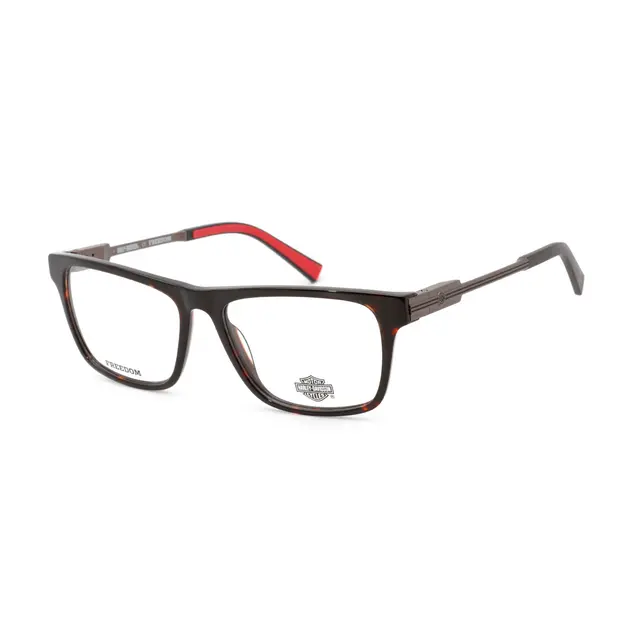 Harley Davidson HD9008 052, lentes oftálmicos de acetato, montura havana print