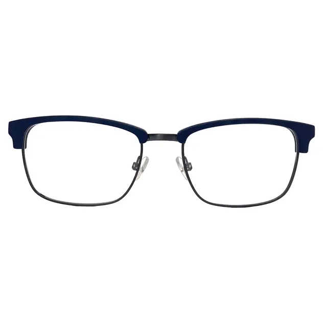 Banana Republic OTIS OPJP, lentes oftálmicos de metal, montura azul