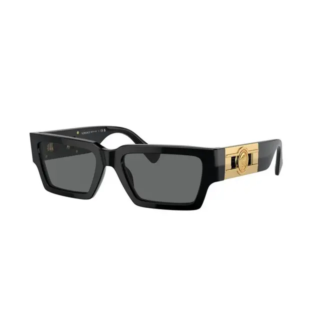Versace VE4459 GB1/87, lentes de sol de acetato, montura negro y lunas gris