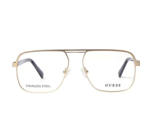 Guess GU1966 032, lentes oftálmicos de metal, montura dorado