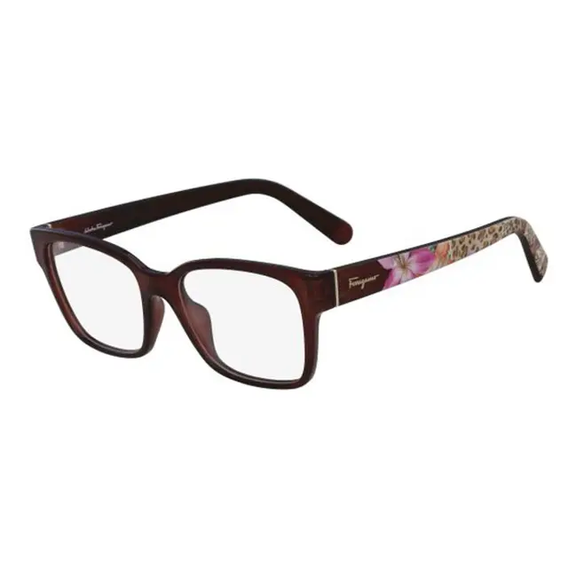 Salvatore Ferragamo SF2778/210, lentes oftálmicos de acetato, montura marrón