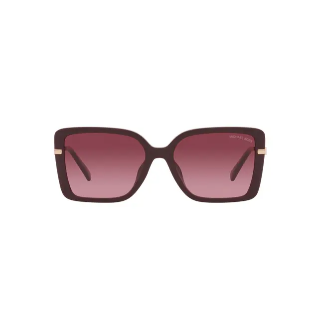 Michael Kors Castellina - MK2174U 33448H, lentes de sol de acetato y metal, montura borgoña y lunas borgoña