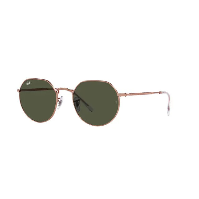 Ray-Ban Jack - RB3565 920231, lentes de sol de metal y lunas verde
