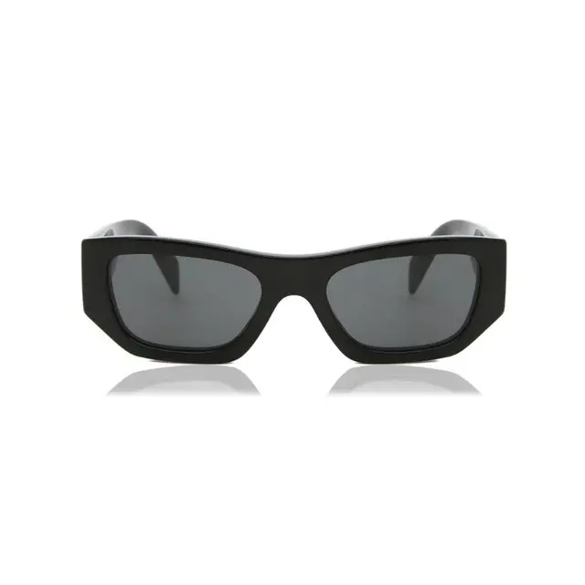 Prada PRA01S 16K08Z, lentes de sol de acetato, montura negro y lunas gris