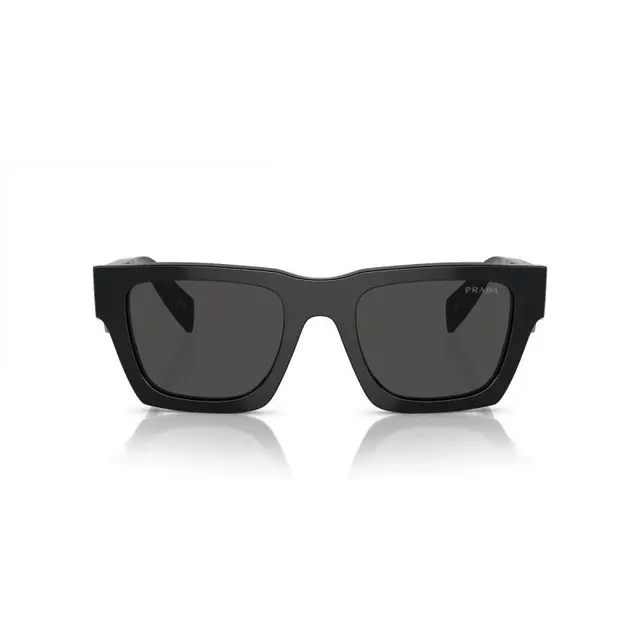 Prada PRA06S 16K08Z, lentes de sol de acetato, montura negro y lunas gris