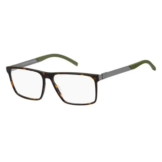 Tommy Hilfiger TH1828/086, lentes oftálmicos de acetato, montura havana print