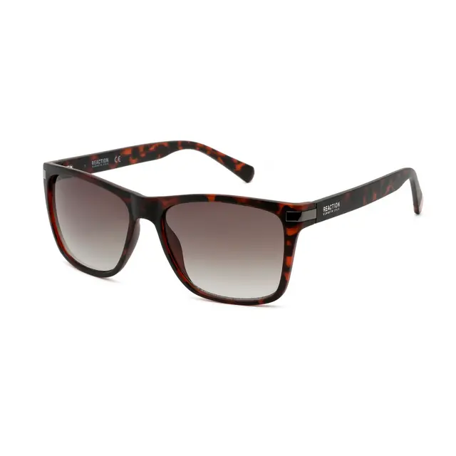 Kenneth Cole Reaction KC2950-52P, lentes de sol de acetato, montura negro y lunas marrón