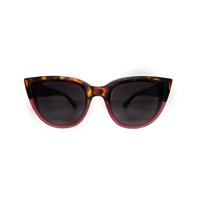 Tendence B221 - Print Rosa, lentes de sol de acetato, montura rosado y lunas gris