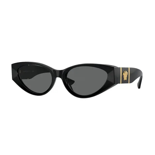 Versace VE4454 GB1/87, lentes de sol de acetato, montura negro y lunas gris