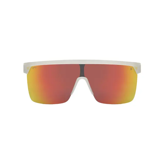 SPY FLYNN 6700000000045, lentes de sol de acetato, montura blanco y lunas naranja