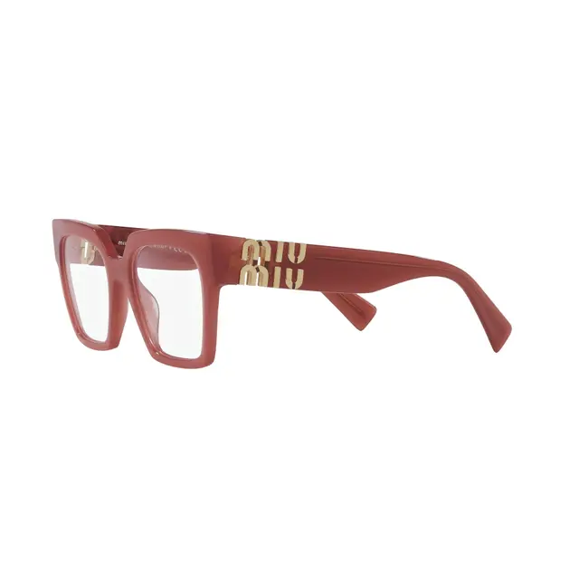 Miu Miu MU04UV 10M1O1, lentes oftálmicos de acetato, montura rojo