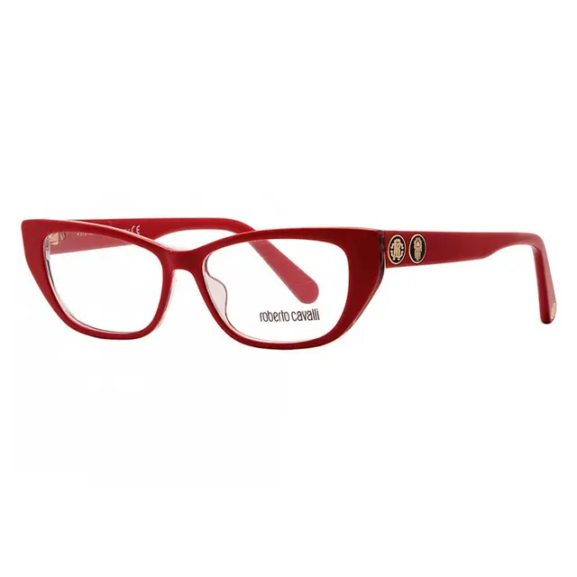 Roberto Cavalli RC5108068, lentes oftálmicos de acetato, montura rojo