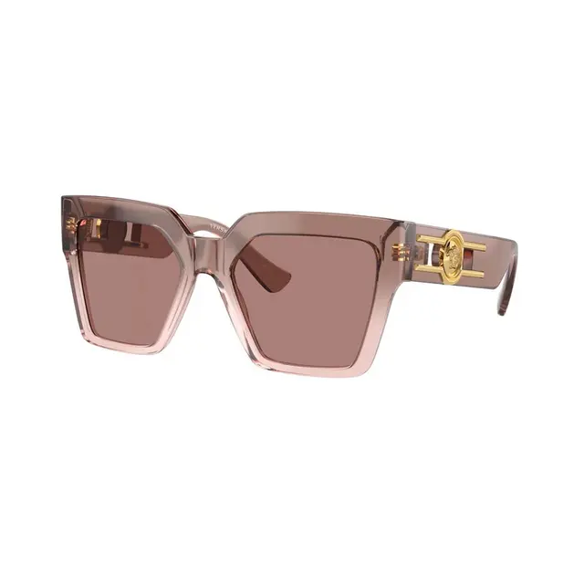Versace VE4458 543573, lentes de sol de acetato, montura marrón y lunas marrón