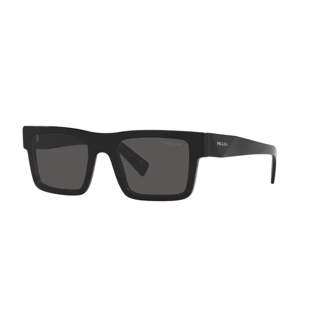 Prada PR19WS 1AB5S0, lentes de sol de acetato, montura negro y lunas gris