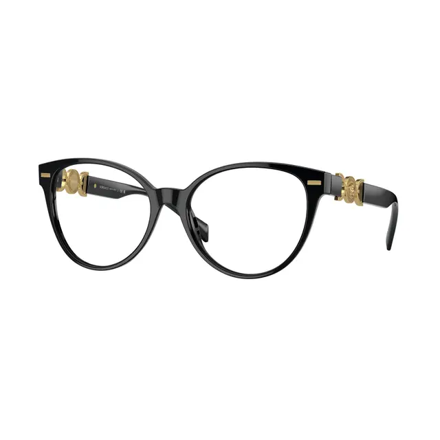 Versace VE3334 GB1, lentes oftálmicos de acetato, montura negro
