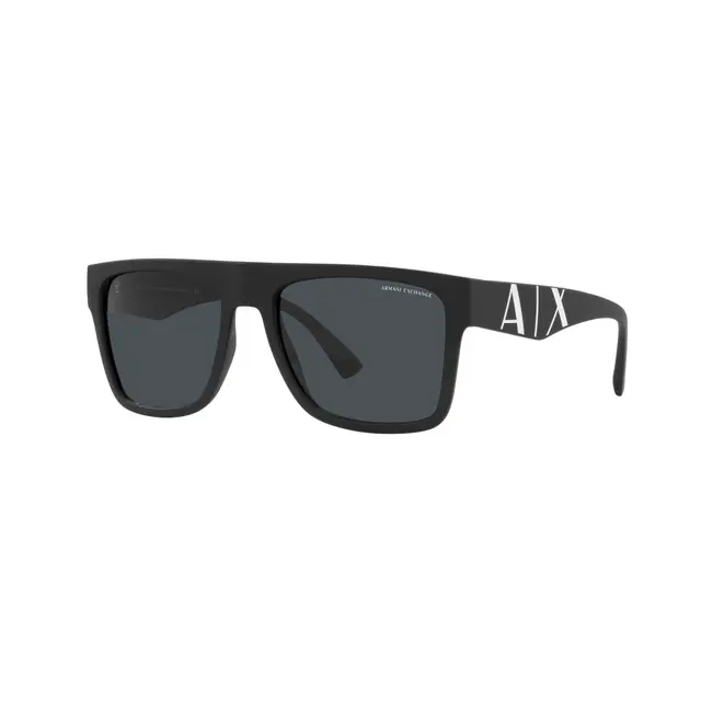 Armani Exchange AX4113S 807887, lentes de sol de acetato, montura negro y lunas gris