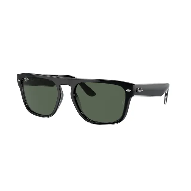 Ray-Ban Unisex - RB4407 654571, lentes de sol de acetato, montura negro y lunas verde