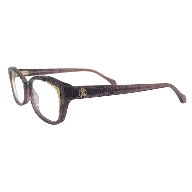 Roberto Cavalli Capoliveri - 5035083, lentes oftálmicos de acetato, montura morado