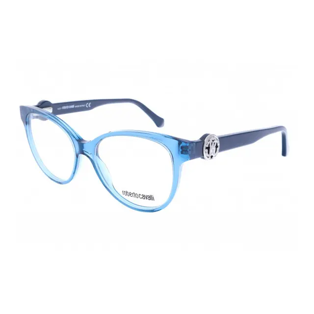 Roberto Cavalli Figline - 5047090, lentes oftálmicos de acetato, montura azul