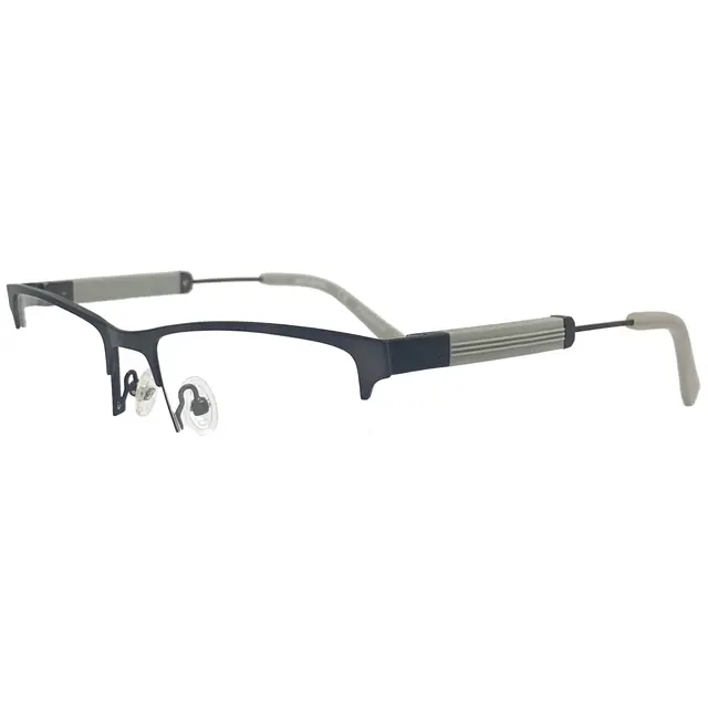 Harley Davidson HD9013/009, lentes oftálmicos de metal, montura gris