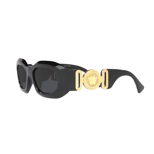 Versace VE4425U GB1/87, lentes de sol de acetato, montura negro y lunas gris