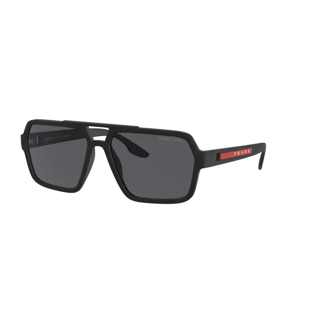 Prada PS01XS DG002G, lentes de sol de acetato, montura negro y lunas gris