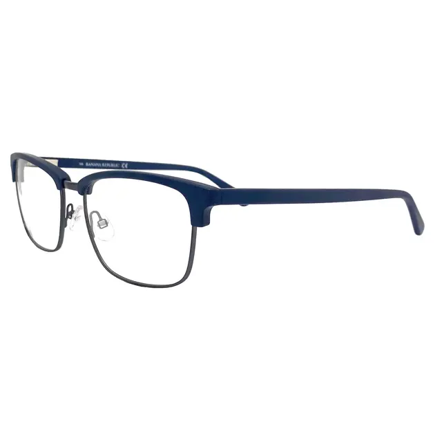 Banana Republic OTIS OPJP, lentes oftálmicos de metal, montura azul